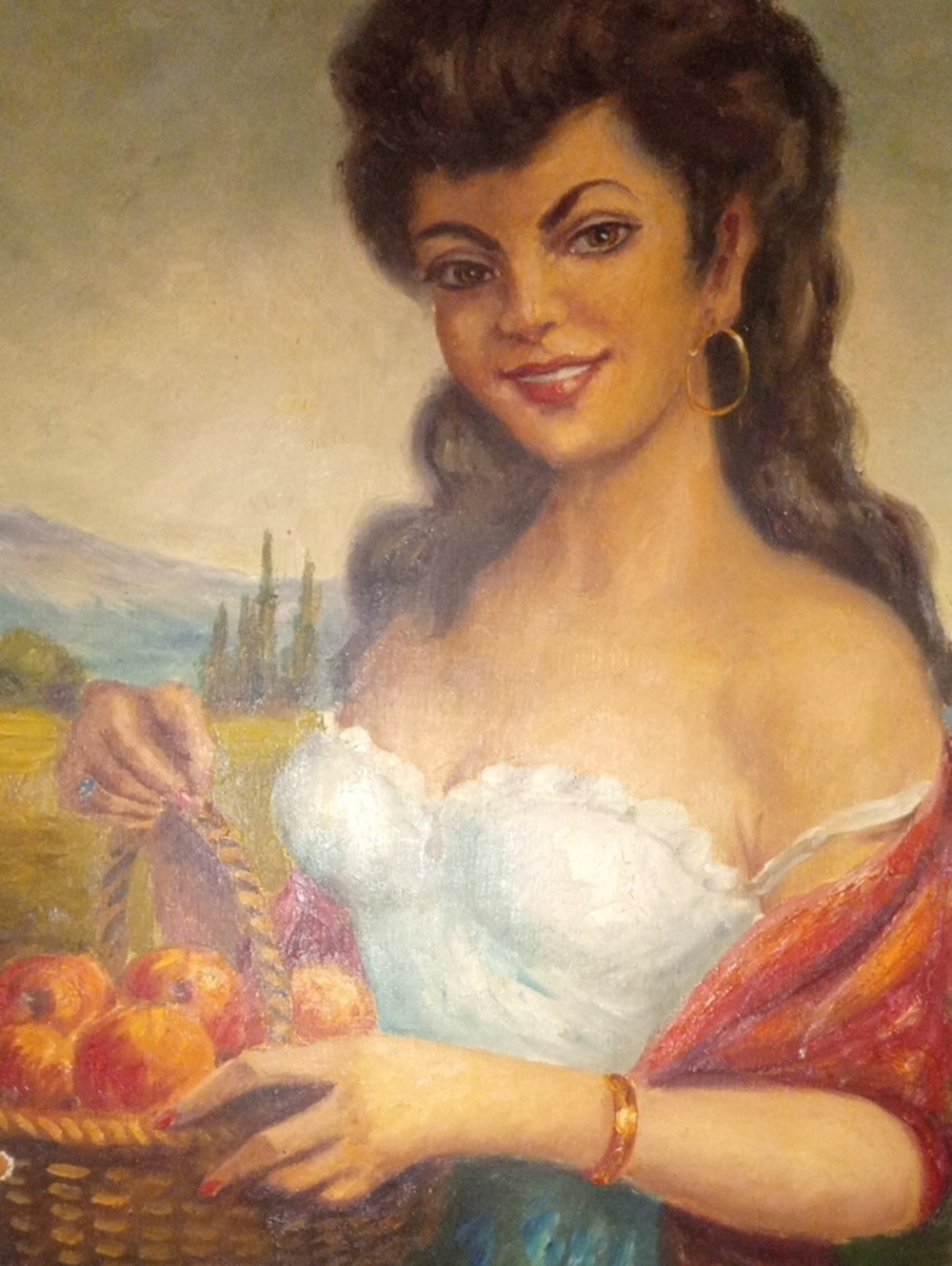 Calling All Artists! Vintage Mid-Century "Gallini" Oil Painting Needs Rescue